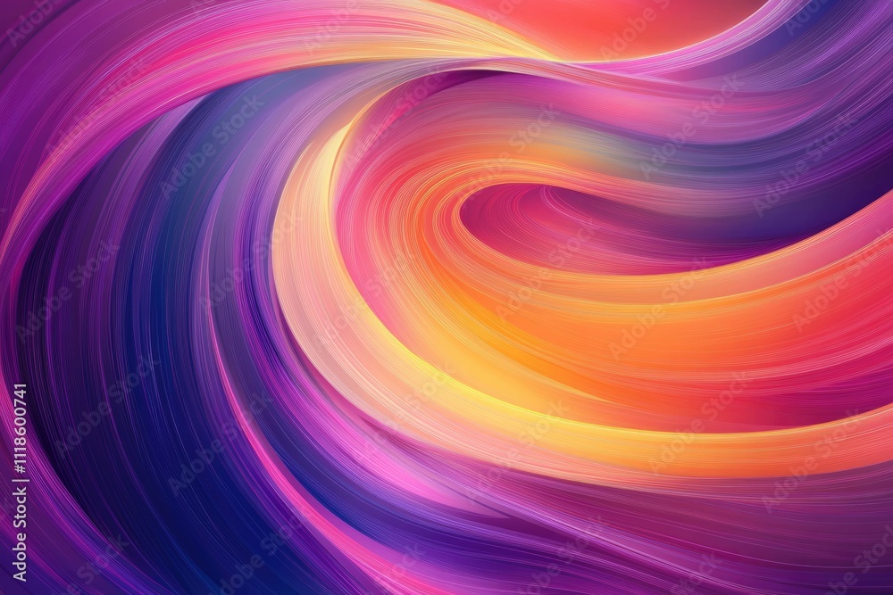 Obraz premium Swirling Colorful Abstract Art