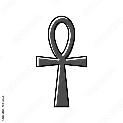 cemetery goth subculture color icon vector. cemetery goth subculture sign. isolated symbol illustration