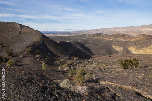 Ubehebe Crater Rim Trail at Death Valley National Park, California photo