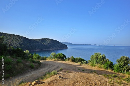 Mtb trail Cala Martina en Cala delle Civette in Scarlino, Grosseto, Italy