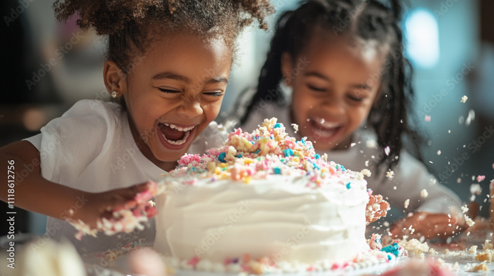Kids Unleash Fun and Frolic Around the Cake Table Kids Unleash Fun and Frolic Around the Cake Table