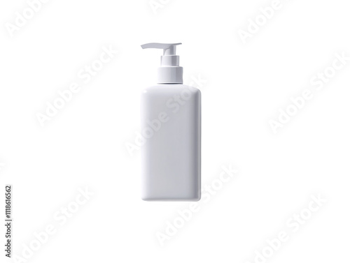 a white bottle with a dispenser