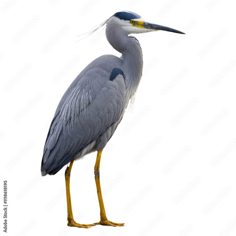 White-faced Heron a full body White-faced Heron a full body