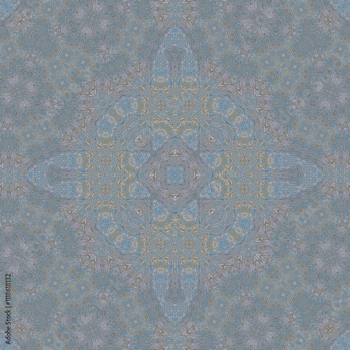 Wallpaper Mural Seamless abstract symmetrical wonderful pattern. Kaleidoscope pattern texture Torontodigital.ca
