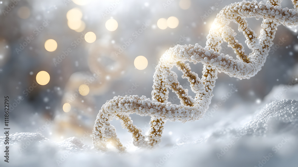 A Detailed Scientific Illustration of DNA Molecule Emphasizing Its Double Helix Structure and Base Pair Hydrogen Bonds A Detailed Scientific Illustration of DNA Molecule Emphasizing Its Double Helix Structure and Base Pair Hydrogen Bonds