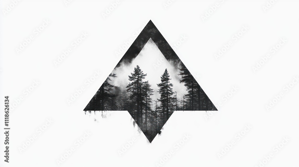 Triangle-Shaped Forest Window Triangle-Shaped Forest Window