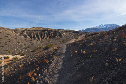 Ubehebe Crater Rim Trail at Death Valley National Park, California photo