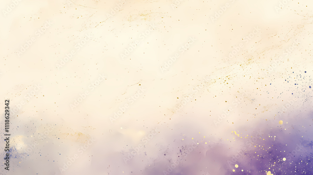 A textured watercolor wash on a warm beige marble surface with shades of astral purple and blue gradating into golden accents and subtle patterns, gold, refined. Stellar. Illustration A textured watercolor wash on a warm beige marble surface with shades of astral purple and blue gradating into golden accents and subtle patterns, gold, refined. Stellar. Illustration