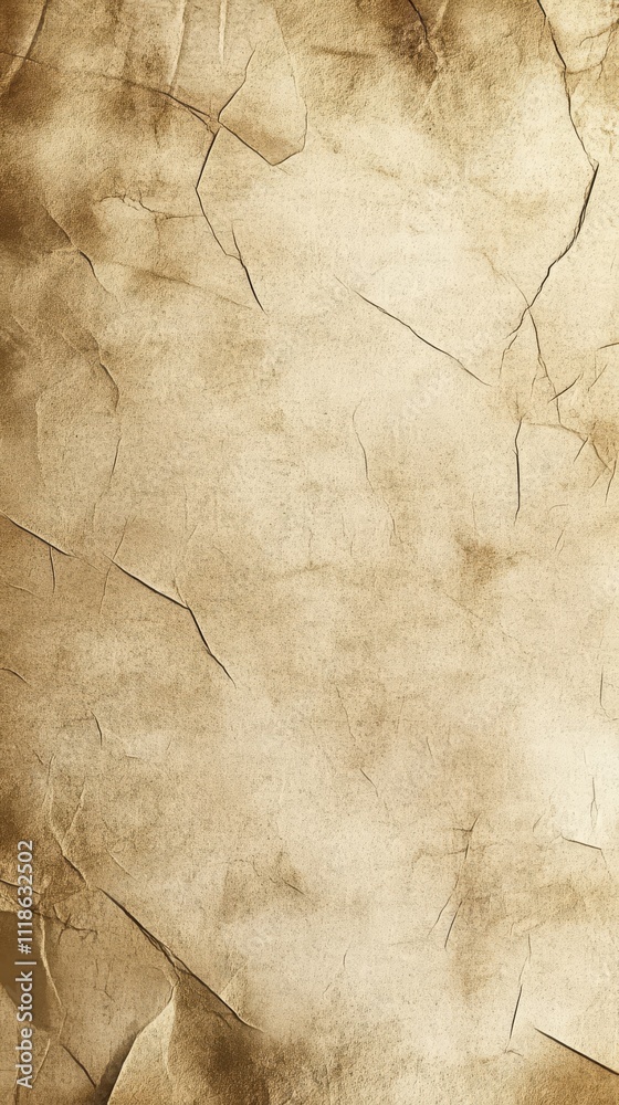 Fototapeta premium Vintage Texture: Warm, aged paper background with delicate creases and subtle texture. This timeless texture adds a touch of history and authenticity to your designs.