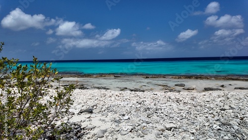 Curacao Skyline At Willemstad In Netherlands Curacao. Beach Landscape. Caribbean Island. Willemstad At Netherlands Curacao. Seascape Outdoor. Nature Tourism.