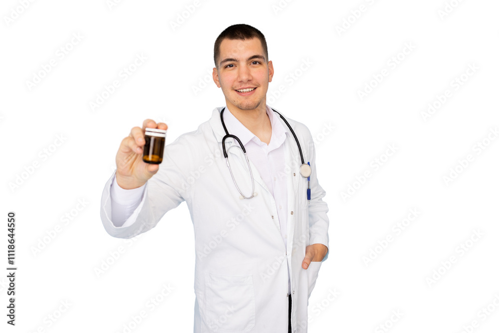 Professional portrait of a young male doctor Professional portrait of a young male doctor