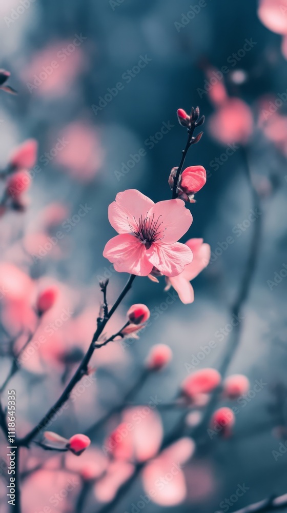 Pink Blossom Serenity: Delicate pink flowers in full bloom, showcasing their gentle beauty against a soft, blurred background. A serene and peaceful image perfect for spring themes. Pink Blossom Serenity: Delicate pink flowers in full bloom, showcasing their gentle beauty against a soft, blurred background. A serene and peaceful image perfect for spring themes.