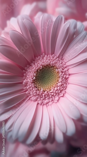 Pink Gerbera Daisy Close-Up 