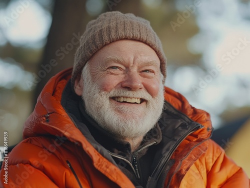 Wise Old Man Smiling photo