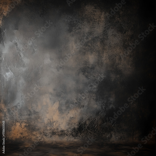Old Master-Style Digital Studio Portrait Backdrop with Grunge Texture, Perfect for Classic and Vintage Photography Backgrounds

