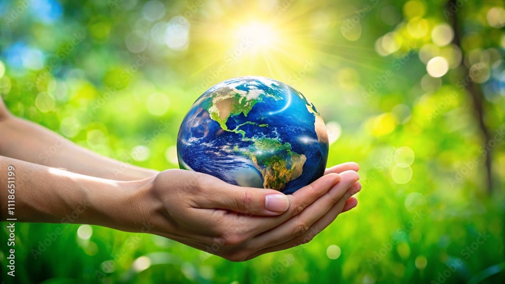 Close up of hands holding the earth on a green background. protect nature. Save Earth. concept of the environment World Earth Day
Close up of hands holding the earth on a green background. protect nature. Save Earth. concept of the environment World Earth Day