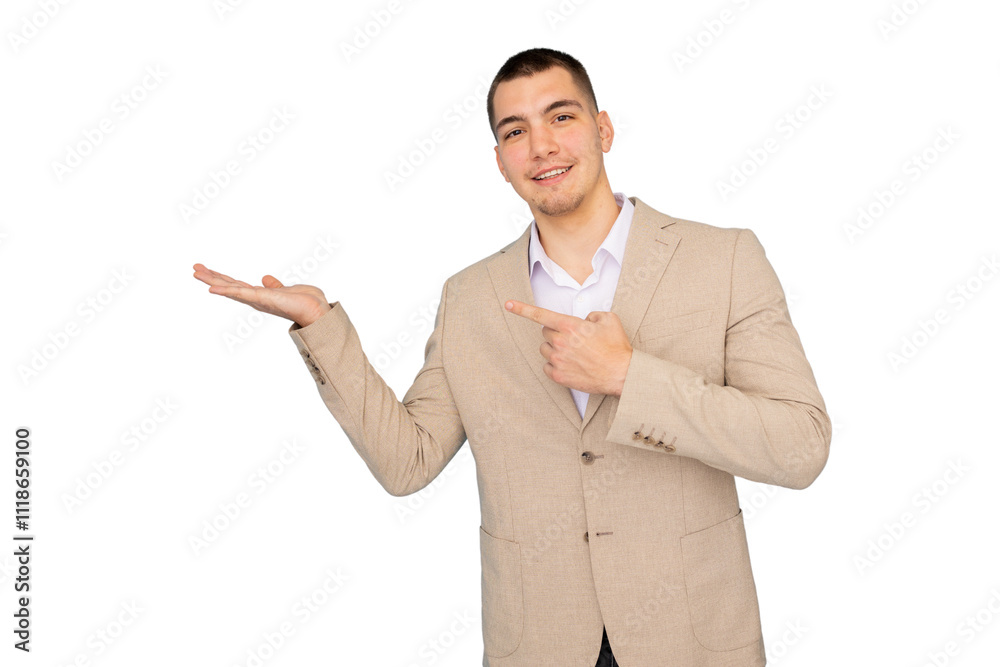 Portrait of a young male entrepreneur in formal attire