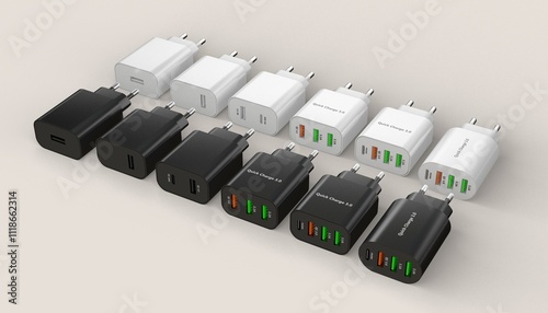 Phone Chargers Collection 3D models