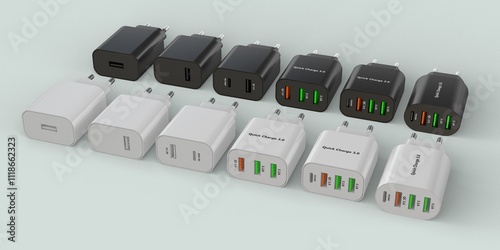 Phone Chargers Collection 3D models
