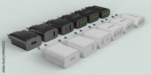 Phone Chargers Collection 3D models