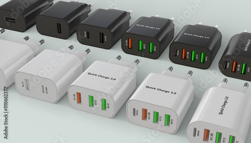 Phone Chargers Collection 3D models