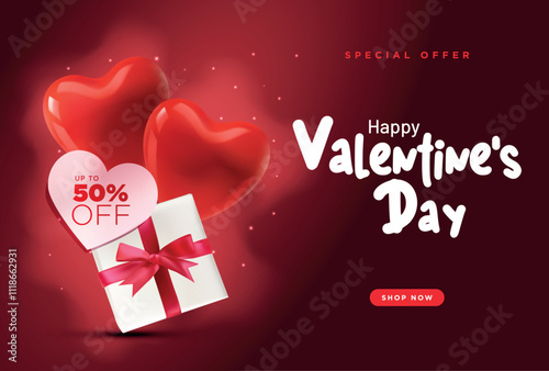Valentine's Day Sale commercial banner