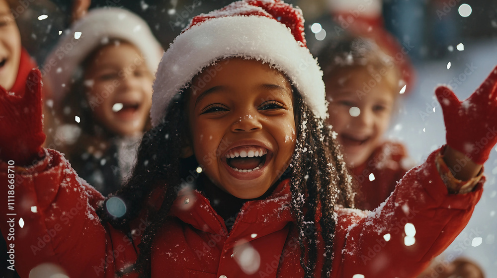 portrait of a child in winter, child in snow, group of people in winter portrait of a child in winter, child in snow, group of people in winter
