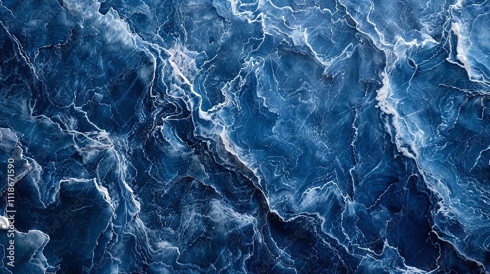 Obraz premium Luxurious deep blue marble texture with golden veining, high-resolution abstract design, premium background, elegant pattern for wall or flooring, modern artistic photography.