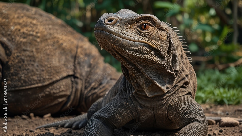 Obraz premium Komodo Dragon Portrait