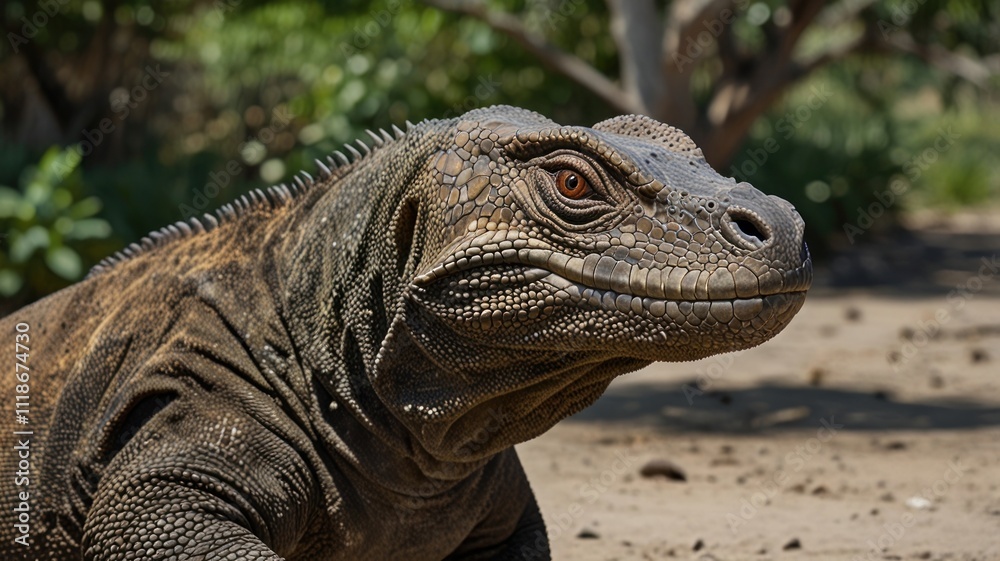 Obraz premium Komodo Dragon Portrait
