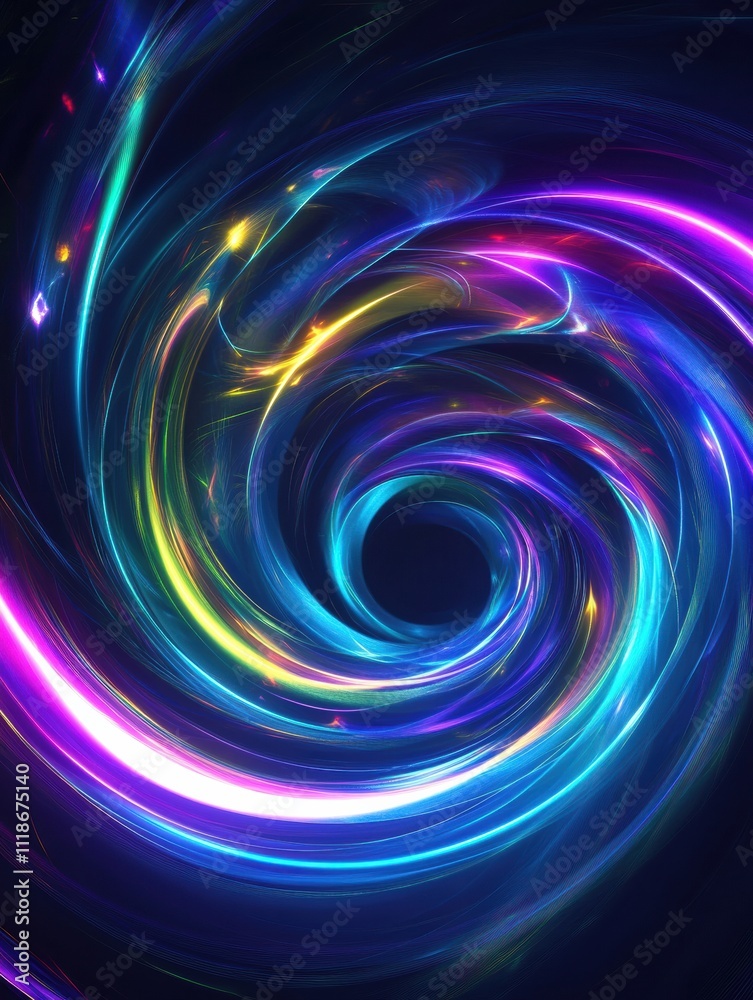 Colorful light spirals in neon tones create a captivating visual, providing an engaging backdrop for text and creative ideas to unfold. Generative AI Colorful light spirals in neon tones create a captivating visual, providing an engaging backdrop for text and creative ideas to unfold. Generative AI