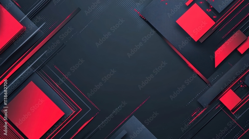 Abstract geometric design with red and black elements for modern graphics. Abstract geometric design with red and black elements for modern graphics.