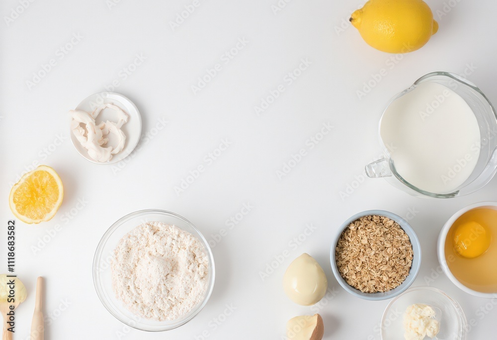 Fototapeta premium ingredients for baking