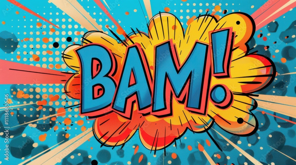 Pop art style comic speech bubble with Pop art style comic speech bubble with