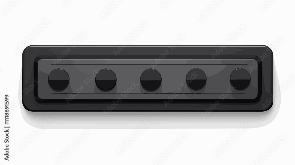 Slider Bar Symbol Isolated on White Background for Various Design Needs Slider Bar Symbol Isolated on White Background for Various Design Needs
