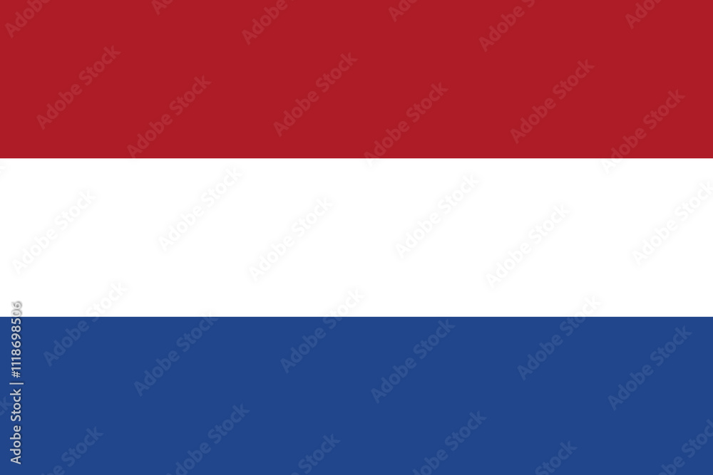 Netherlands flag, Dutch flag - vector illustration Netherlands flag, Dutch flag - vector illustration