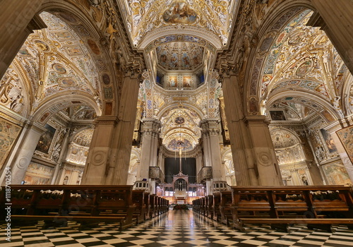 Santa Maria Maggiore basilic in Bergamo upper, Lombardy, Italy