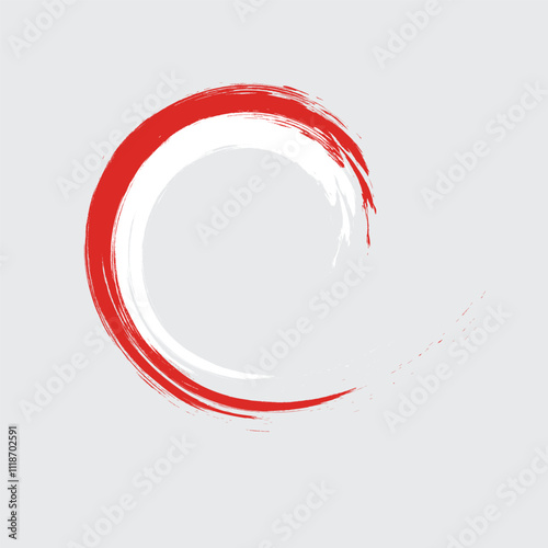 Bahrain National flag brush flag vector illustration isolated on white background for National Day, Independence Day 16 December, 17 December, brochure, poster, flyers online social and print media
