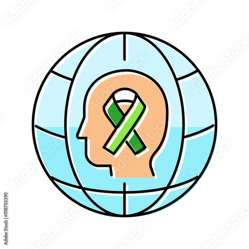 autism awareness world day color icon vector. autism awareness world day sign. isolated symbol illustration