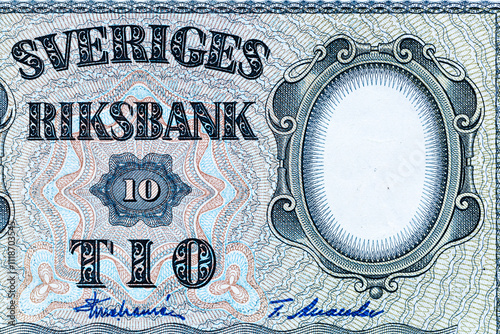 Foto Vintage elements of old paper banknotes