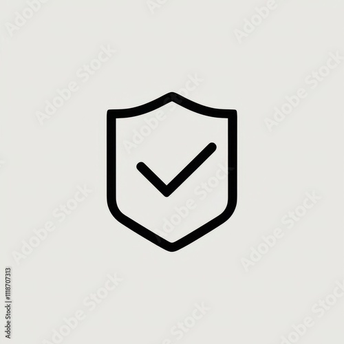 Shield check mark icon . Protection approve sign. Safe icon vector