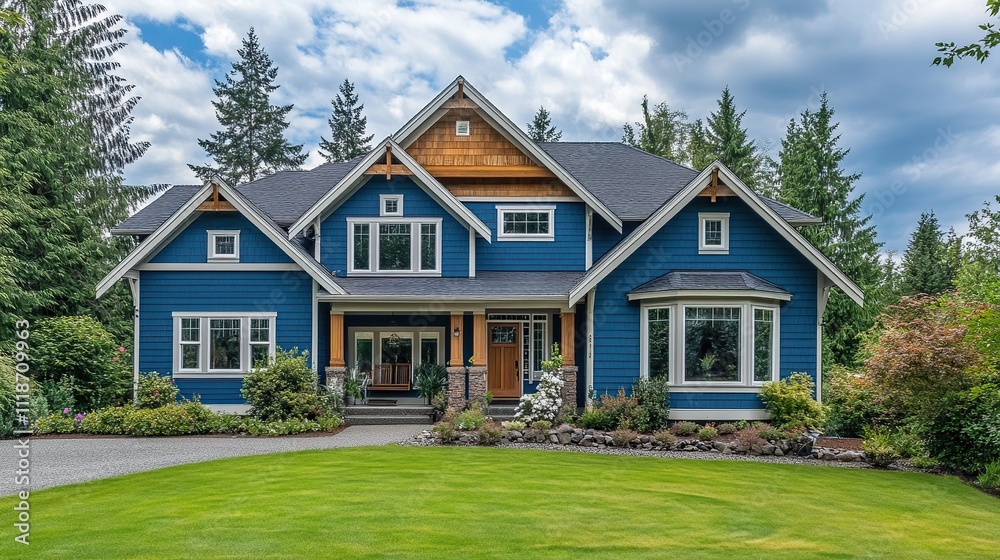 A beige siding house exterior with white trim, showcasing a timeless and elegant design, perfect for architectural and real estate visuals. A beige siding house exterior with white trim, showcasing a timeless and elegant design, perfect for architectural and real estate visuals.