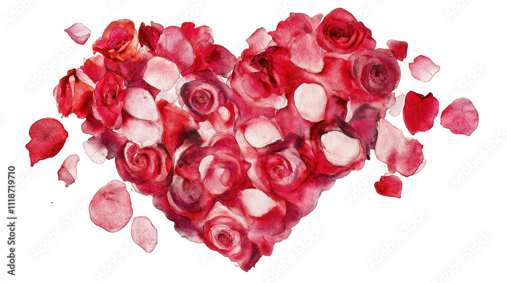 A Vibrant Heart Shape Made of Red and Pink Rose Petals Symbolizes Love and Affection During a Romantic Occasion or Celebration A Vibrant Heart Shape Made of Red and Pink Rose Petals Symbolizes Love and Affection During a Romantic Occasion or Celebration
