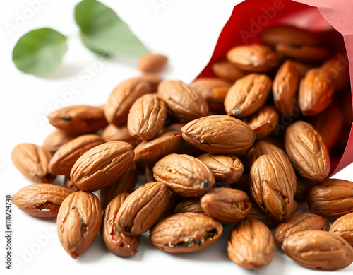 roasted Almonds in red  pocket