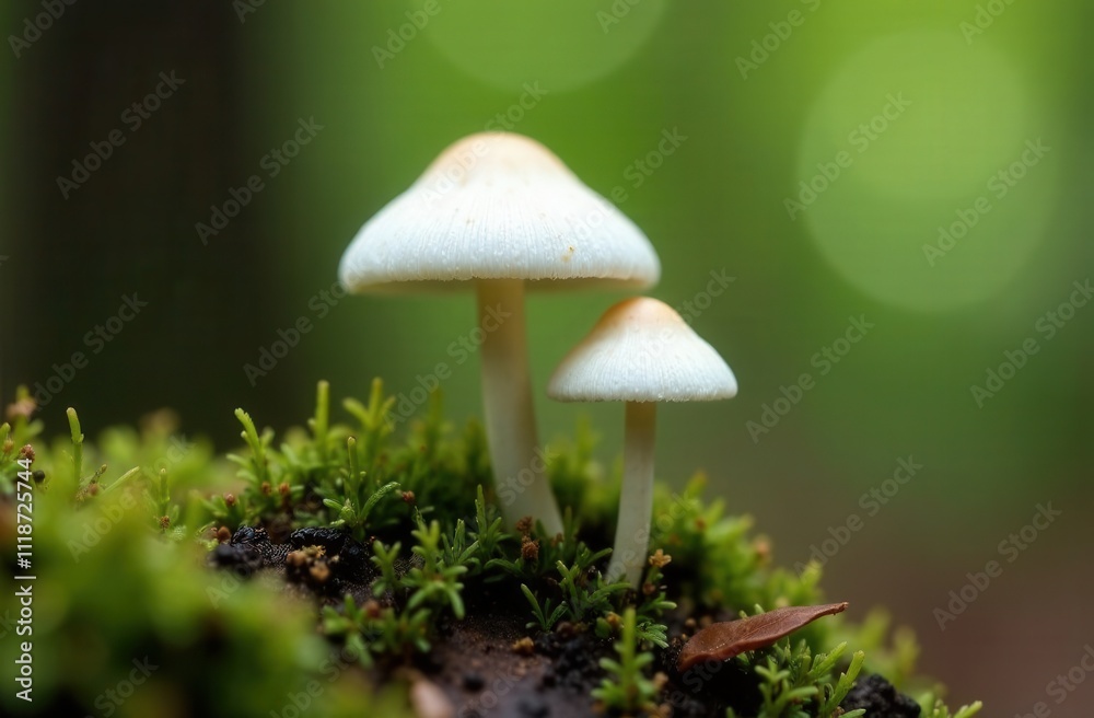 mushroom in the grass with blurred background mushroom in the grass with blurred background
