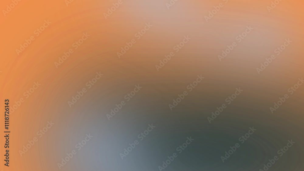 Abstract backdrop blurred orange dark turquoise soft gradient. background moving of multicolor slow motion background