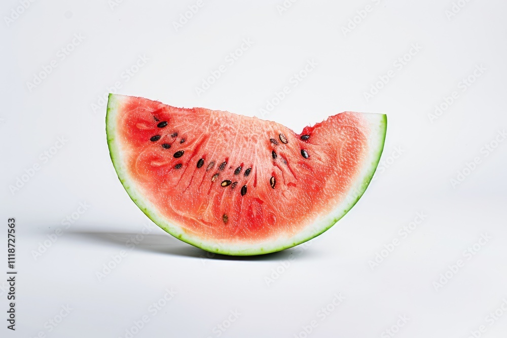 A half of fresh watermelon isolated on white background. A half of fresh watermelon isolated on white background.