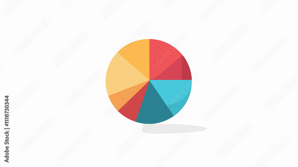 Round diagram icon for statistics - vector illustration for infographic and data visualization Round diagram icon for statistics - vector illustration for infographic and data visualization