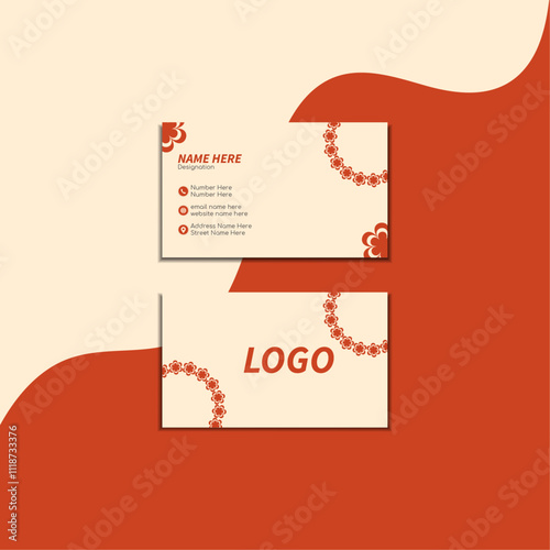Vintage Business Card Design, Elegant double-sided Business card Design