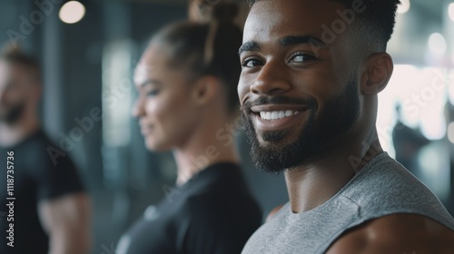 A group of people working out together, emphasizing community support and motivational fitness photo